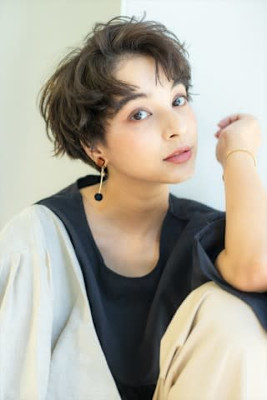 大人マッシュのアップバング