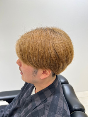 【麻布十番/メンズカット】カラー　ハイトーン　マッシュ