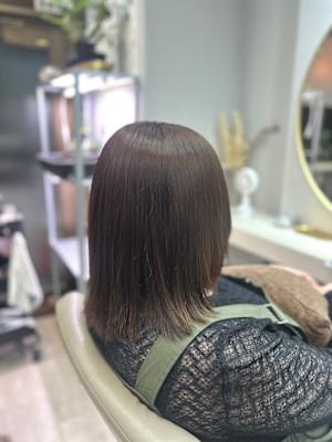 サラサラ艶々の髪質改善縮の縮毛矯正♪