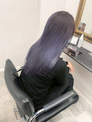 髪質改善/透明感カラー/顔まわりレイヤー/カット/韓国/前髪