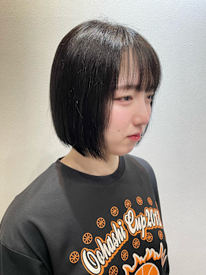 ボブスタイルで迷って方にお勧め/丸みボブ/収まるボブ