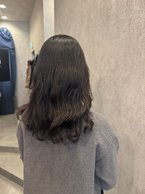 『コテ巻き風』韓国パーマ