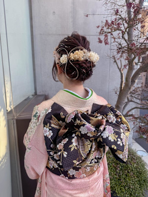 着物に合う似合わせアレンジ