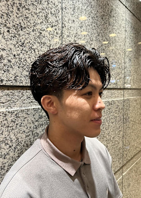 ニュアンスパーマ　毛流れパーマ　日本橋室町　