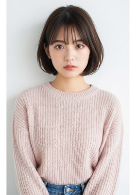 #磐田　ふんわり似合わせボブ