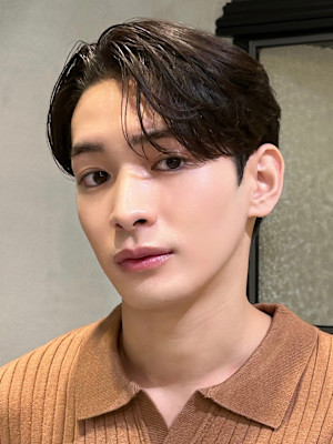 men's/顔周り/ニュアンスパーマ/黒染め/韓国ヘア