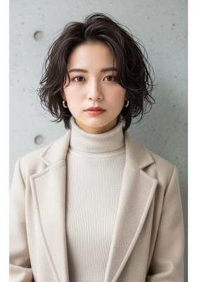 #磐田　レイヤーショート×パーマ！