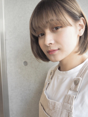 【 t o t . 】耳かけも可愛いシンプルなボブ☆