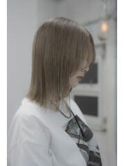 【stylist/ヒエダマサシ】ベージュボブ ハイトーン