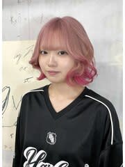 アッシュピンク×デザインカラー