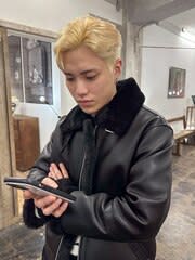 【MAAAAAC】韓国風抜きっぱなしハイトーンガイルヘア