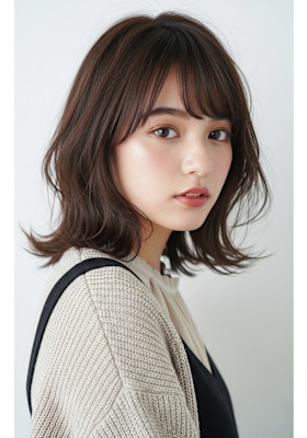 #磐田　ふんわり外はねボブ！