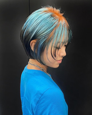 オーダーメイド　デザインカラー　ケアブリーチカラー　ウルフ