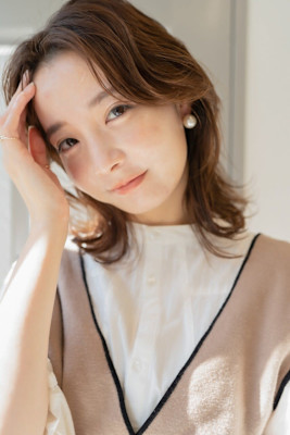 大人ガーリー３０代４０代くびれウルフ小顔韓国風