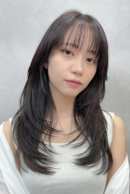 大人ガーリー３０代４０代ロングレイヤー