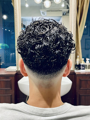 【40代 男性】ハードパーマスキンフェード（大宮/バーバー）