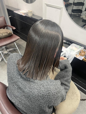 縮毛矯正/酸性ストレート/ボブヘア/ボブカット