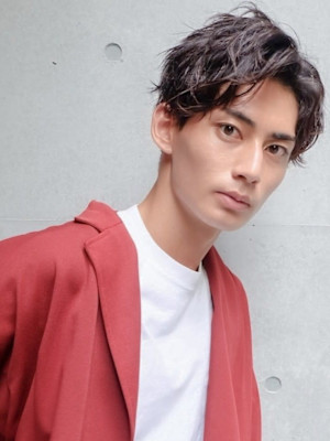 メンズヘア_ ウェットニュアンスクールショート