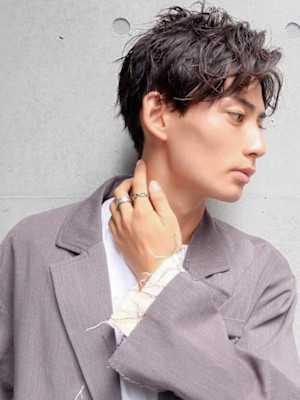 メンズヘア_ラフニュアンスハンサムショート