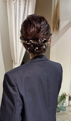 《花屋併設》ヘアセット/アップスタイル