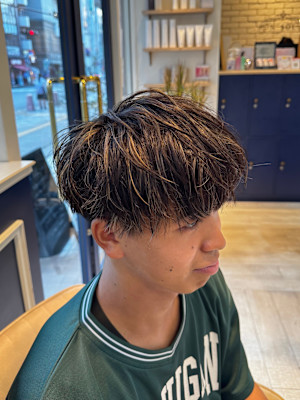 ハイライトカラー/金メッシュ