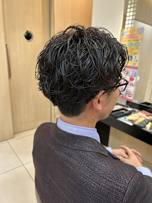 簡単にセットできる！メンズパーマ