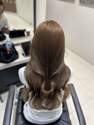 Mako チョコレートベージュ ブリーチなし ダブルカラー