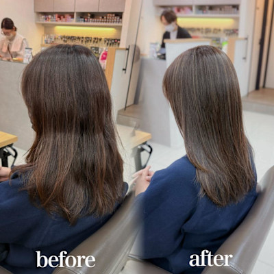 白髪ぼかし細めハイライト30代40代50代【藤沢　藤沢駅】