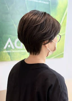 丸みのショートボブ