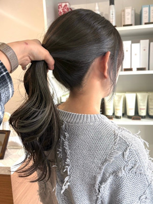 イヤリングカラー/インナーカラー/インナーグレー