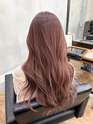 ピンクベージュ　シークレットハイライト