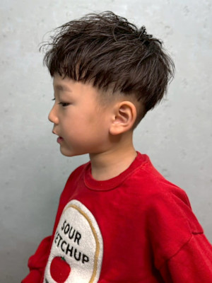 キッズカット 刈り上げ メンズショート ツーブロック 短髪