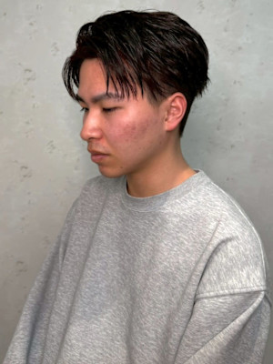 アップバング 刈り上げ メンズショート 韓国ヘア 20代