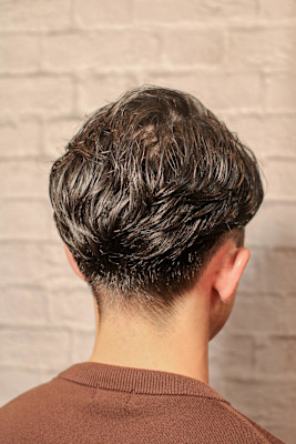 ツーブロ　ニュアンスパーマ