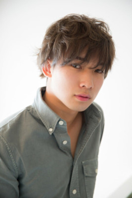 ユルめのくしゃふわパーマ×アッシュブラック30代/40代