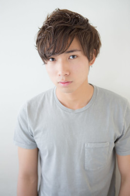 ミディアムルーズマッシュ×アッシュブラック×30代/40代