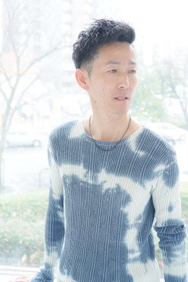 すっきりツーブロック×アッシュブラック×30代/40代