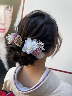 ゆるふわネープシニヨン