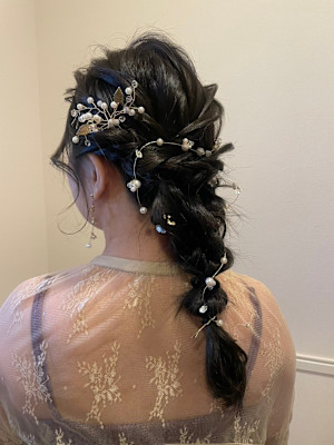 編み下ろしヘアセット