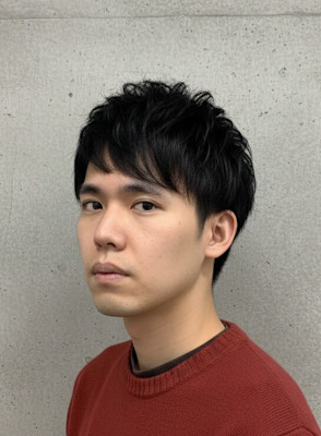 ツーブロック×マッシュレイヤー