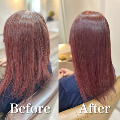 白髪ぼかし(ピンクベージュ)白髪キレイにマイナス10歳