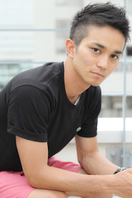 ニュースタイルモヒカン×アッシュブラック×30代/40代