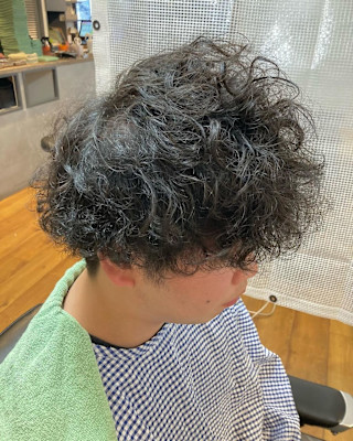 マッシュ×スパイラルパーマ