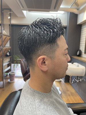 フェードベリーショート×刈り上げショート×30代/40代