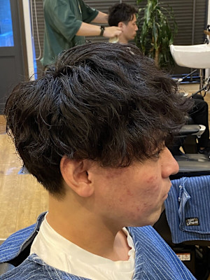 ニュアンスパーマ×アースカラー×30代/40代