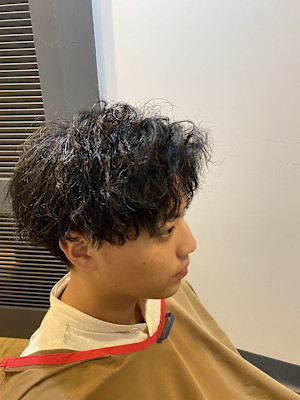 ツイストスパイラルパーマ×アースカラー×30代/40代