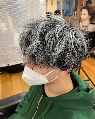 マッシュ×メッシュ×ホワイトブロンド