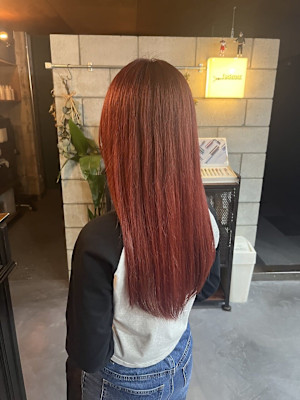 ロング×レッド