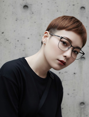 大人ショート　マッシュ　ツーブロック