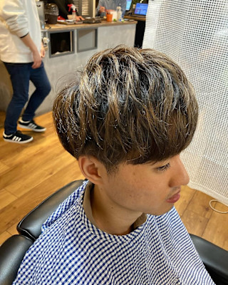 メッシュ×ニュアンスパーマ